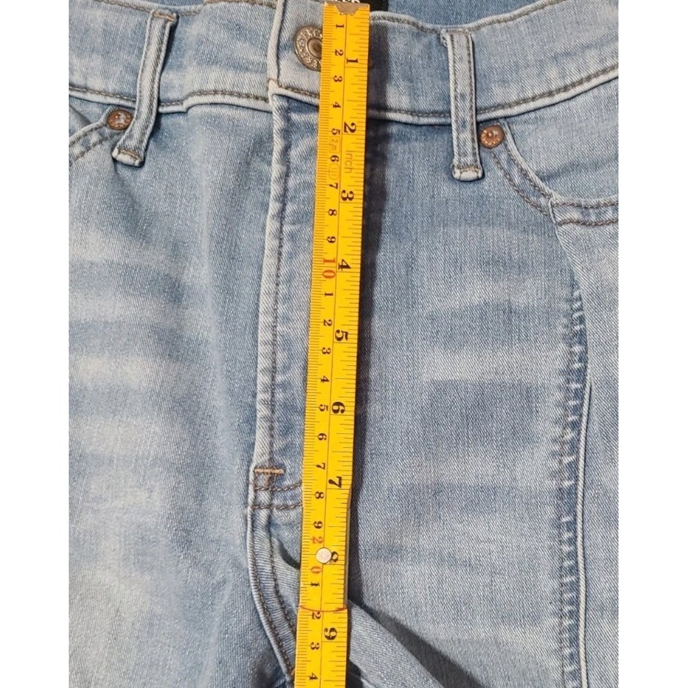 Express Skinny Mid Rise Light Wash Womens Jeans‎ Size 6R Front Seams - Picture 7 of 8